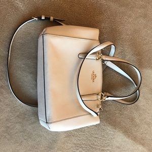 Coach Handbag White Leather